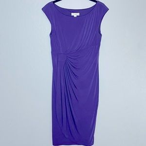 Dressbarn Purple Midi Business/Semi-Formal Dress